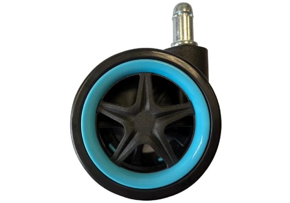 LC-Power Roulettes LC-CASTERS-DRIFT Set de 5 pièces bleu clair