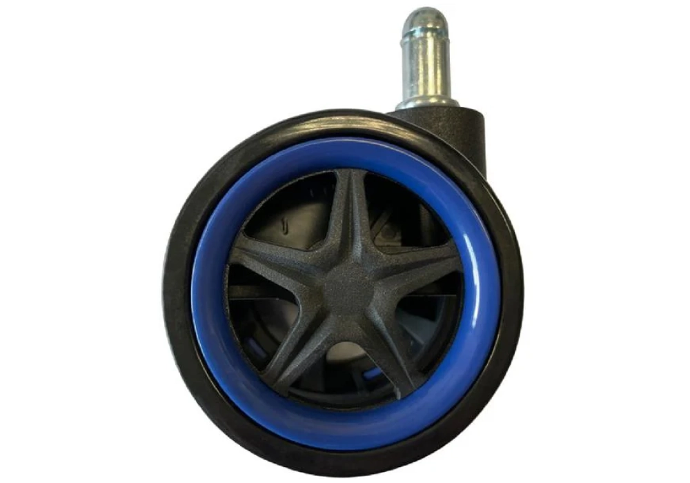 LC-Power Roulettes LC-CASTERS-DRIFT Set de 5 pièces bleu