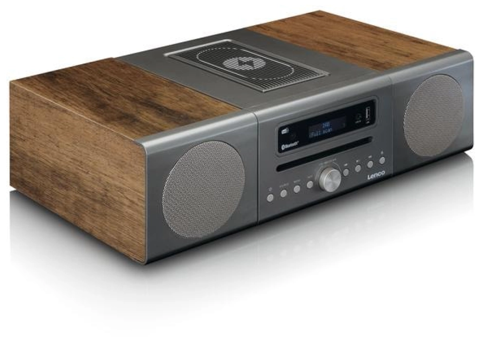 Lenco micro-HiFi MC-175SI (Argenté)