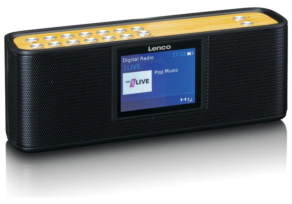 Lenco Radio DAB+ LEN PDR-045 Bambou/Noir