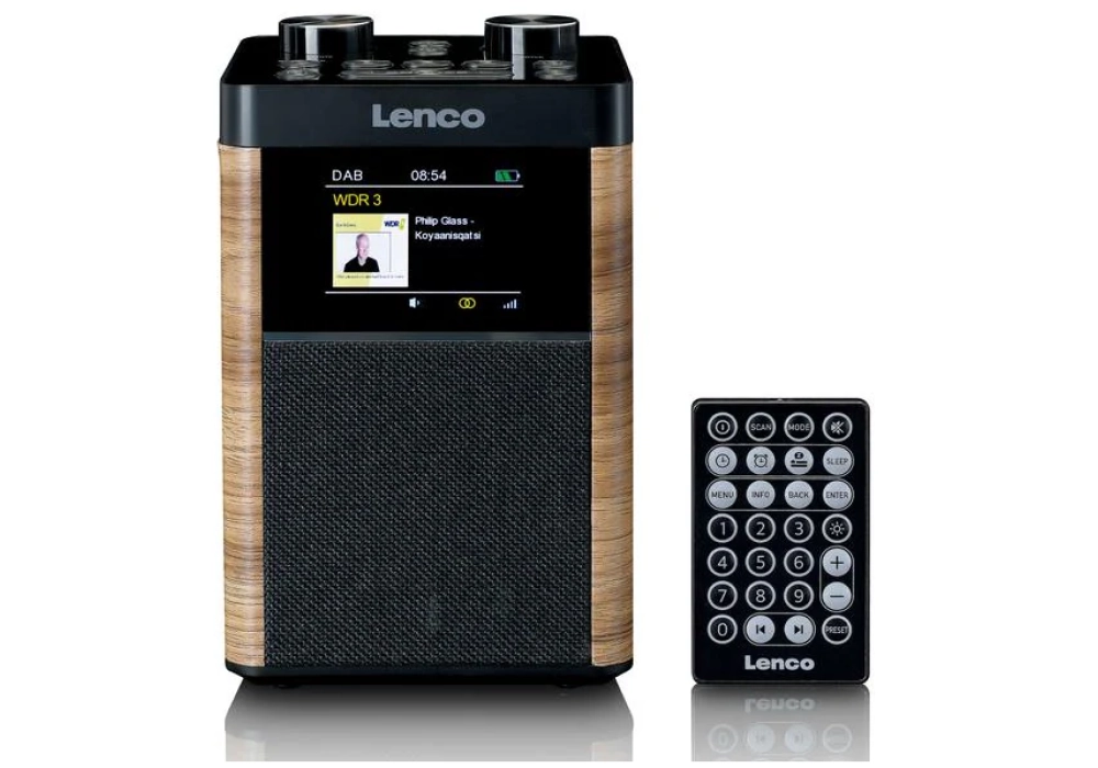 Lenco Radio DAB+ PDR-060WD Noir/Blanc