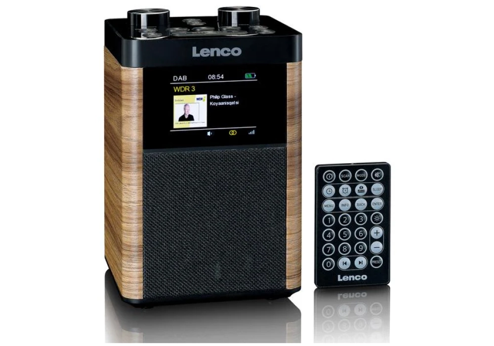 Lenco Radio DAB+ PDR-060WD Noir/Blanc