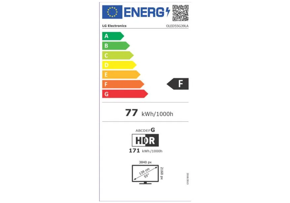 LG TV OLED evo G39 55"