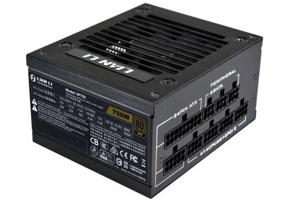 Lian Li Bloc d’alimentation SFX SP750W Noir