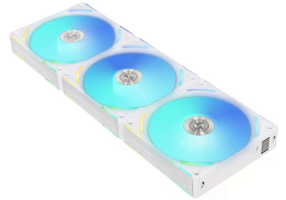 Lian Li Uni Fan AL 120 mm V2 Pack de 3, blanc