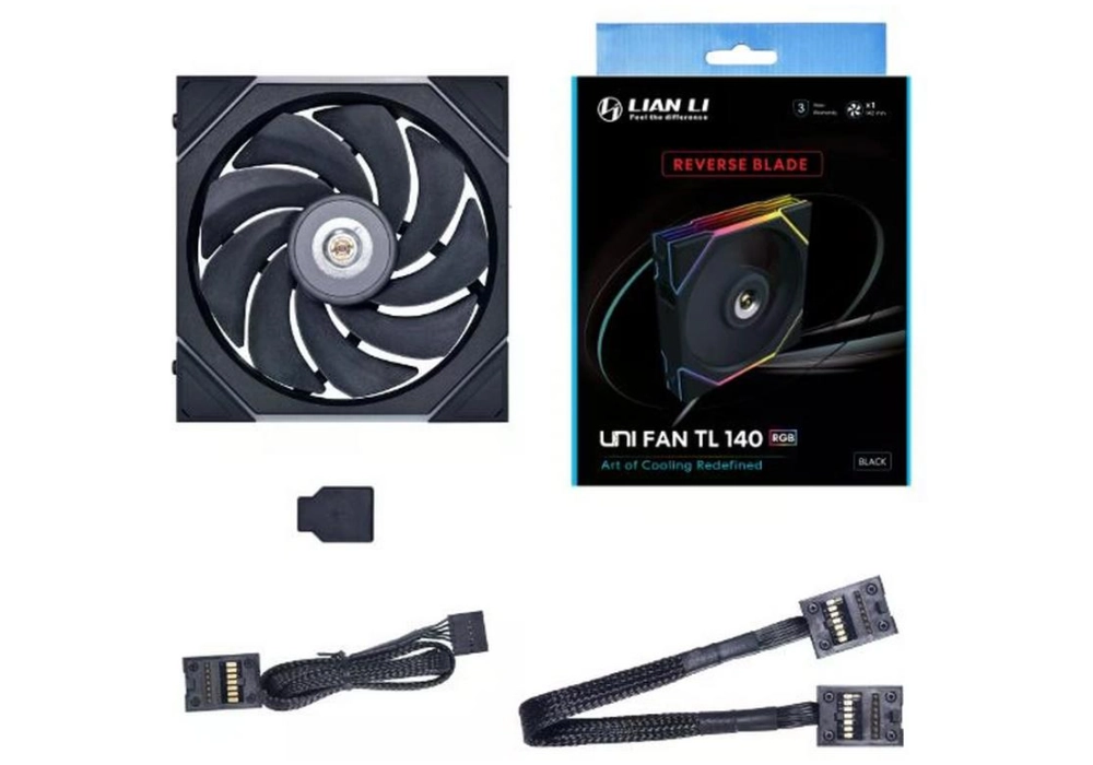 Lian Li Uni Fan TL140 Reverse Blade, Noir