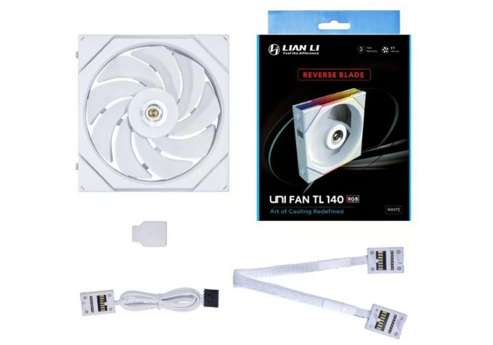 Lian Li Uni Fan TL140 Reverse Blade Blanc