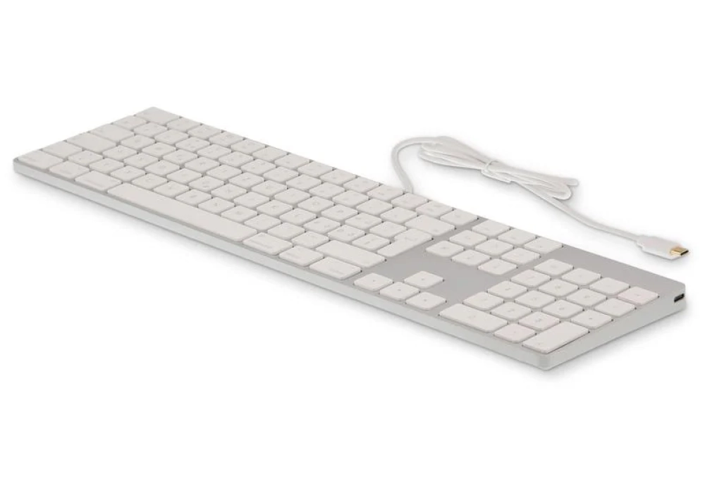 LMP Clavier KB-1843 Argent, disposition CH avec pavé numérique