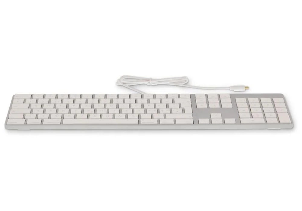 LMP Clavier KB-1843 Argent, disposition CH avec pavé numérique