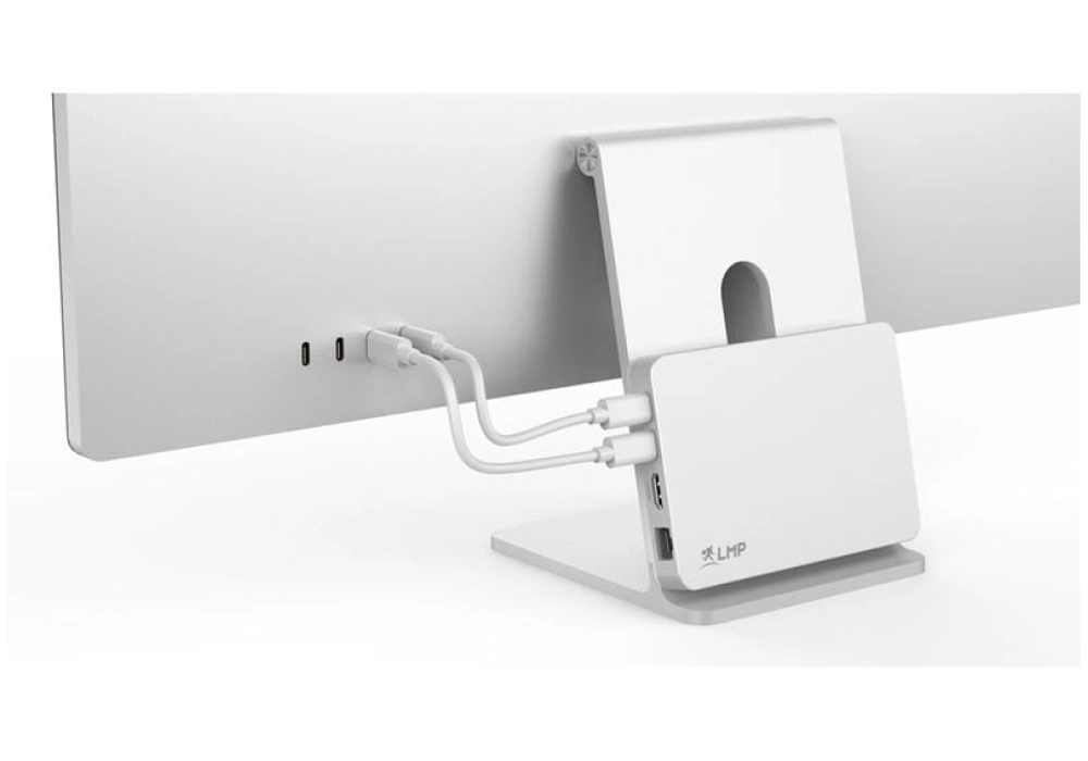 LMP USB-C DuoDock Argent