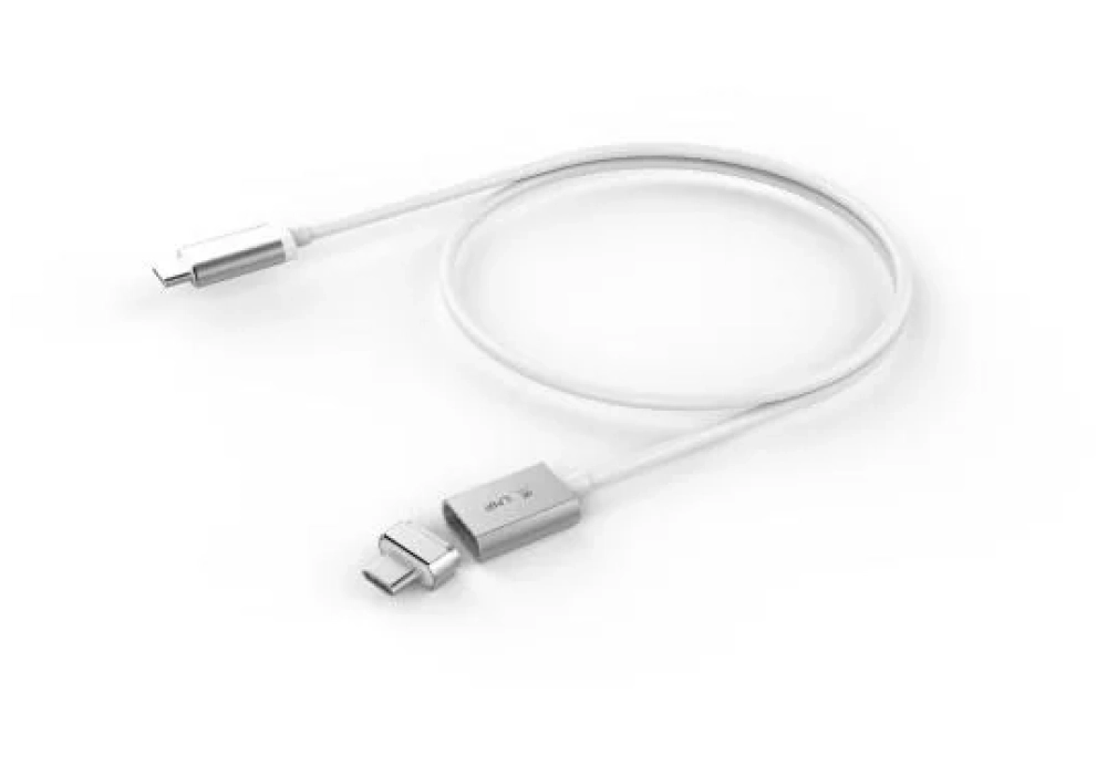 LMP USB Power Cable Magnetic Safety USB-C - USB-C - Silver - 1.8 m