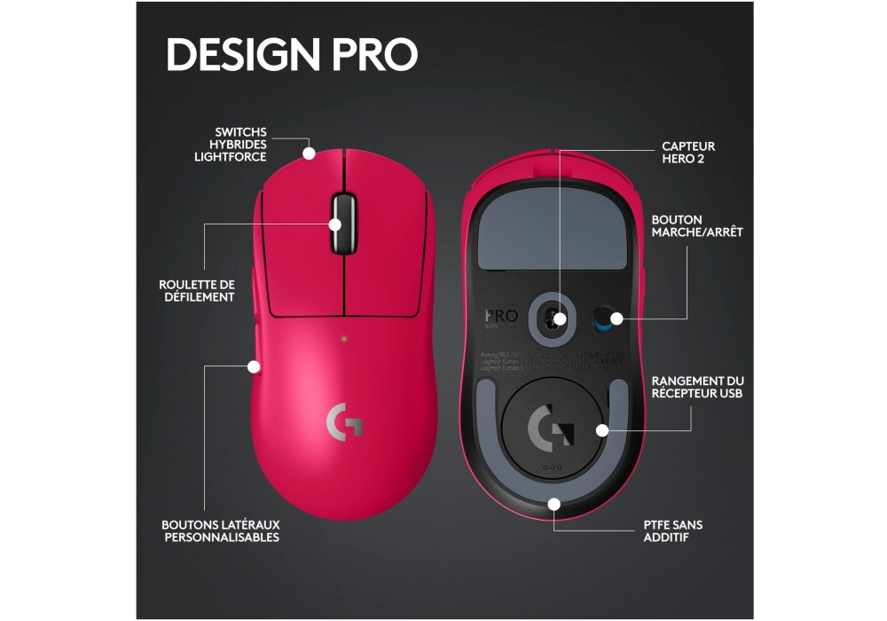 Logitech G Pro X Superlight 2 Magenta