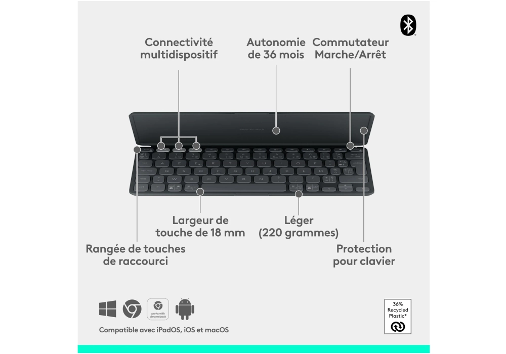 Logitech Keys-To-Go 2 Graphite