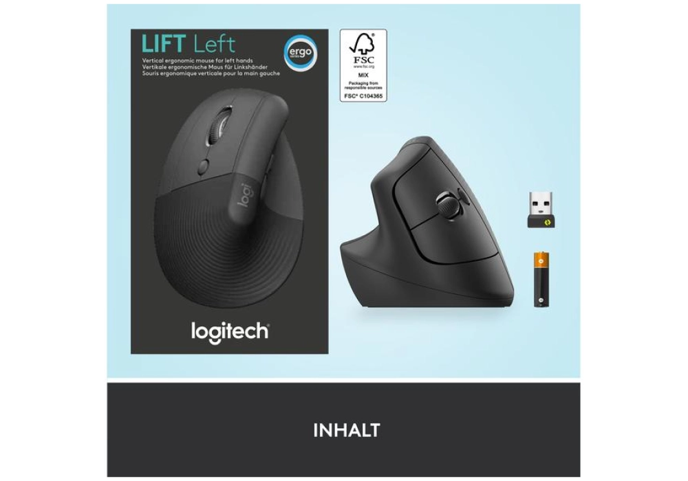 Logitech Lift Left (Graphite) 