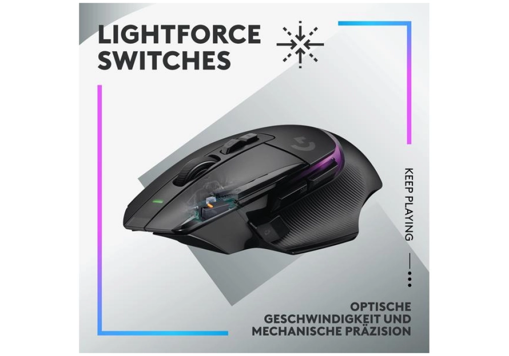 Logitech Mouse G502 X Plus (Noir)