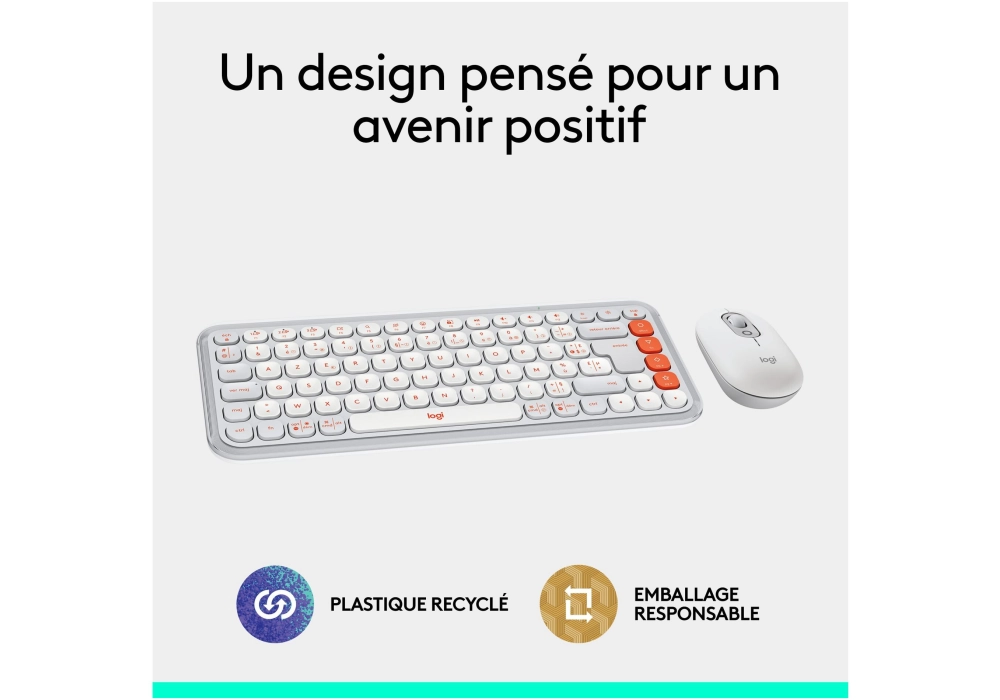 Logitech POP Icon Combo Off-white (CH Layout)