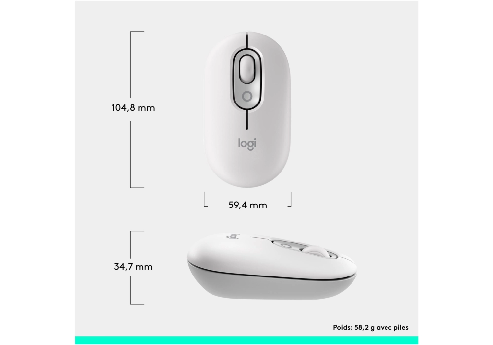 Logitech POP Mouse Off-White