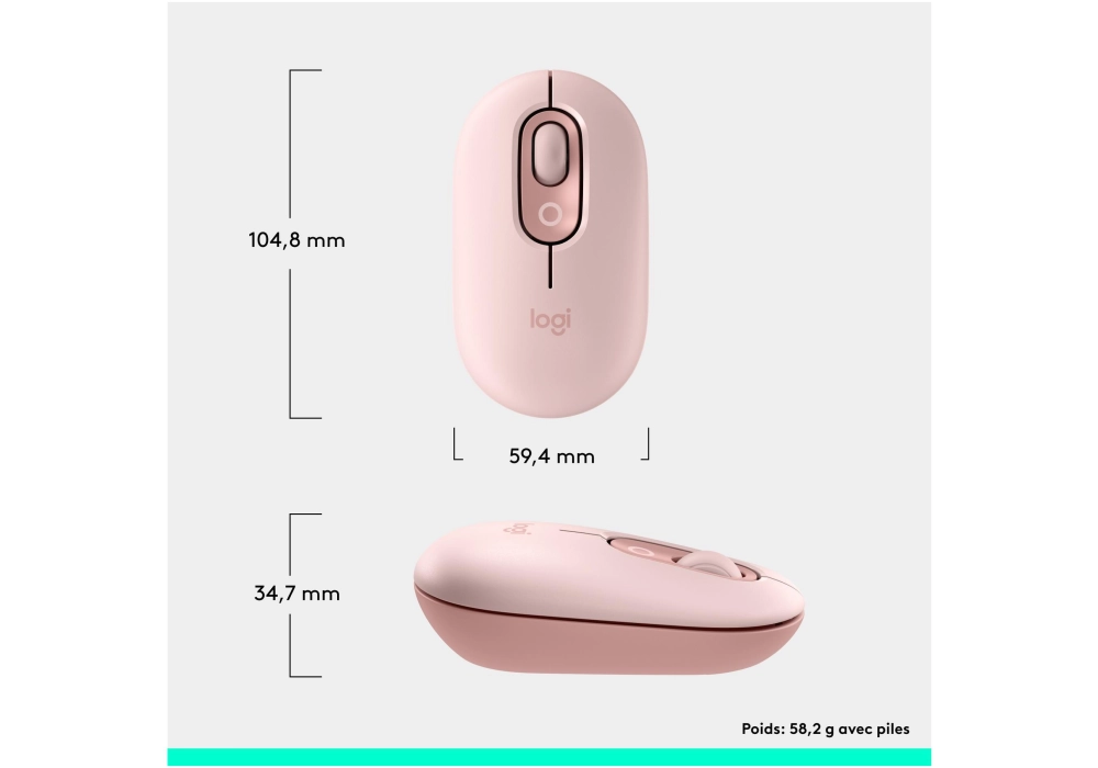 Logitech POP Mouse Rose