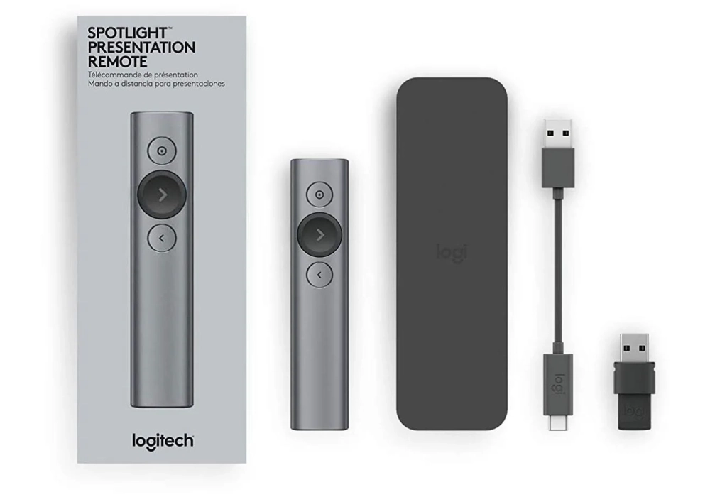 Logitech Présentoir Spotlight gris ardoise