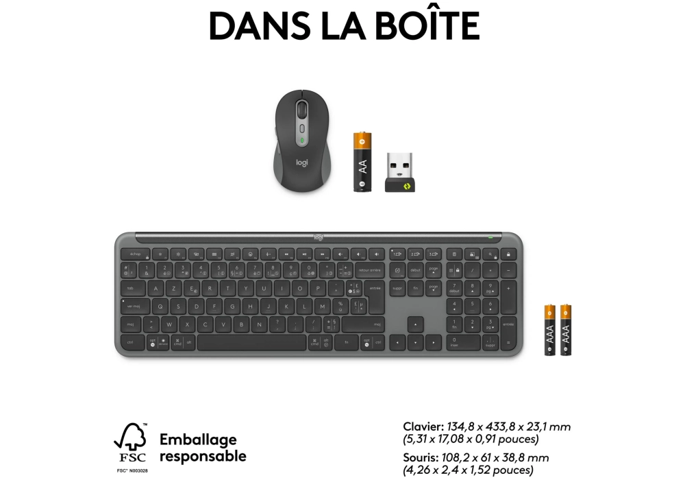 Logitech  Signature Slim Combo MK950 for business  (CH Layout)