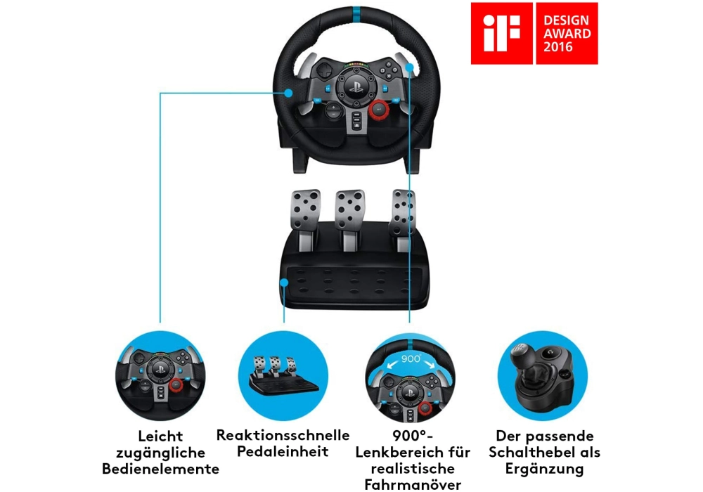 Logitech Volant G29 Driving Force PS5 / PS4 / PS3 / PC