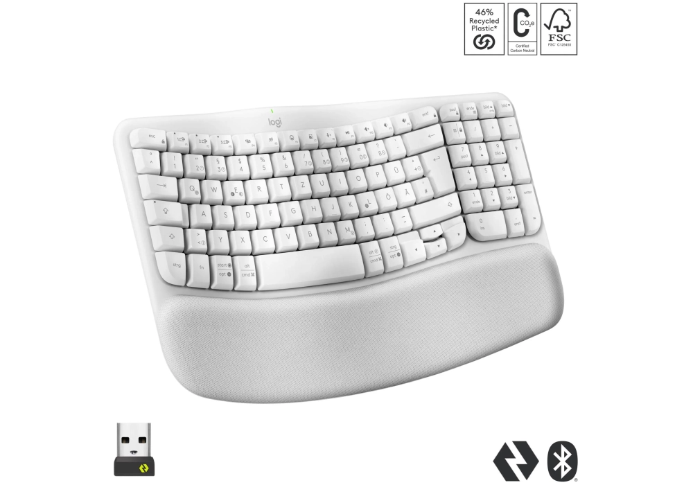 Logitech Wave Keys Blanc (CH)