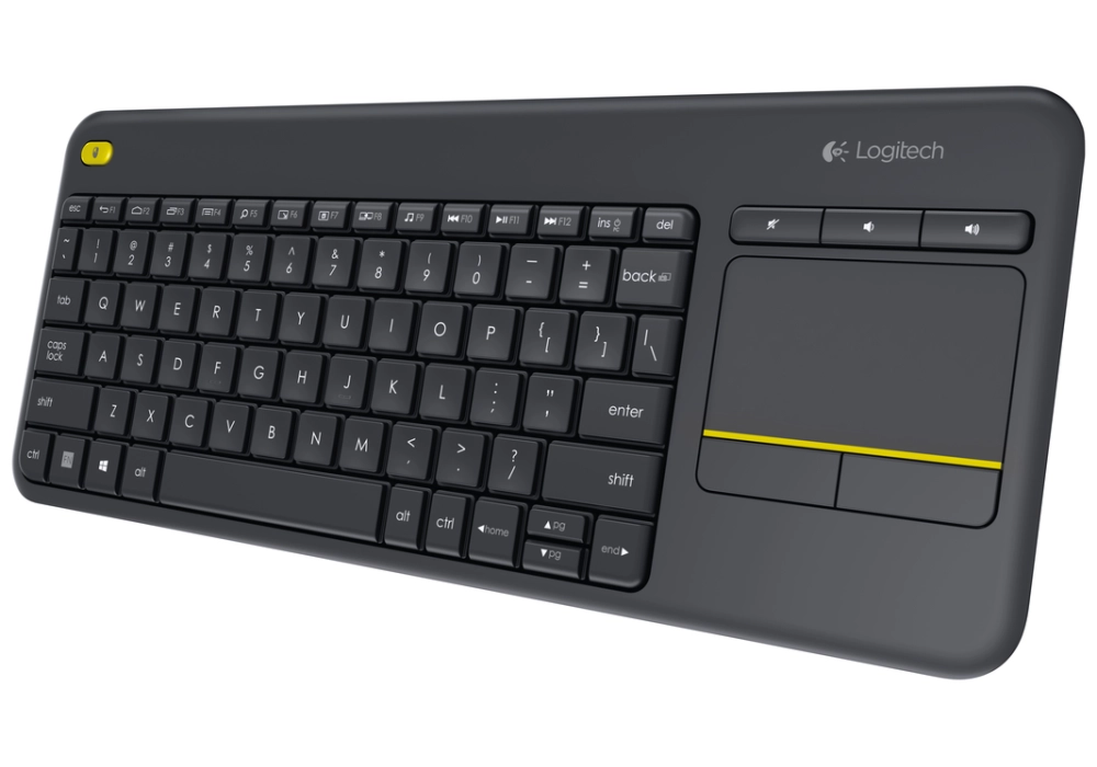 Logitech Wireless Touch Keyboard K400 Plus (Black) US Int. Layout