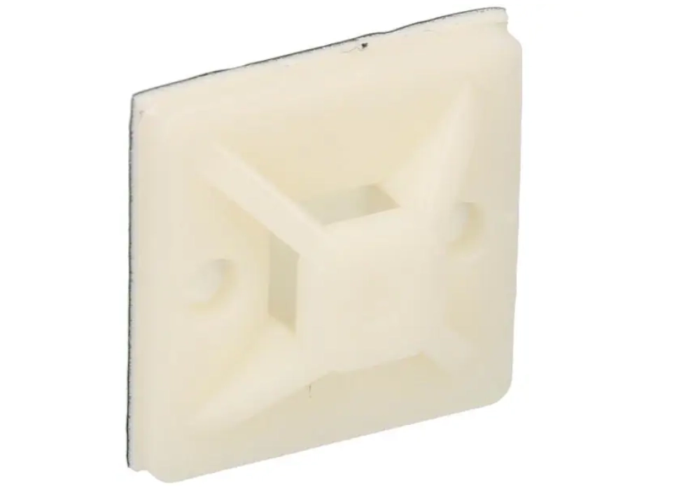 Max Hauri Socle de fixation Blanc 25 mm x 25 mm