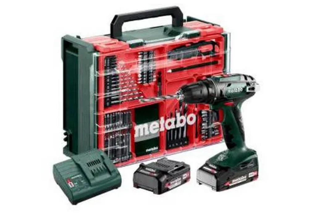 Metabo Perceuse-visseuse sans fil BS 18 2 x 2.0 Ah