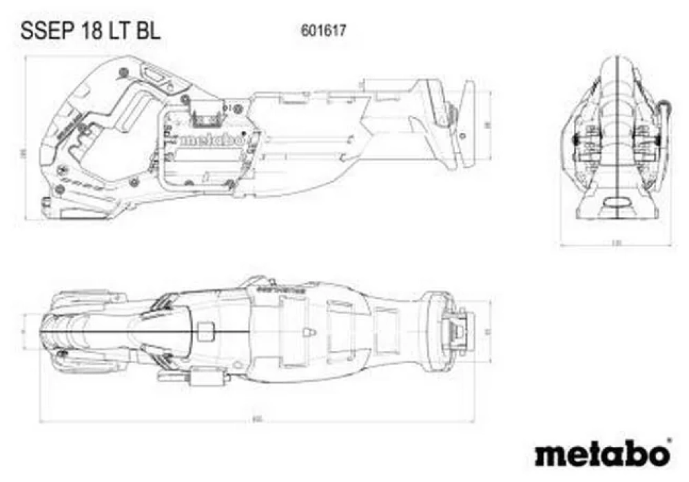 Metabo Scie-sabre sans fil SSEP 18 LT BL Solo