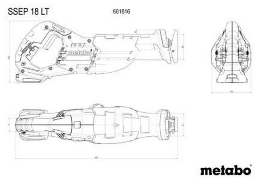 Metabo Scie-sabre sans fil SSEP 18 LT Solo