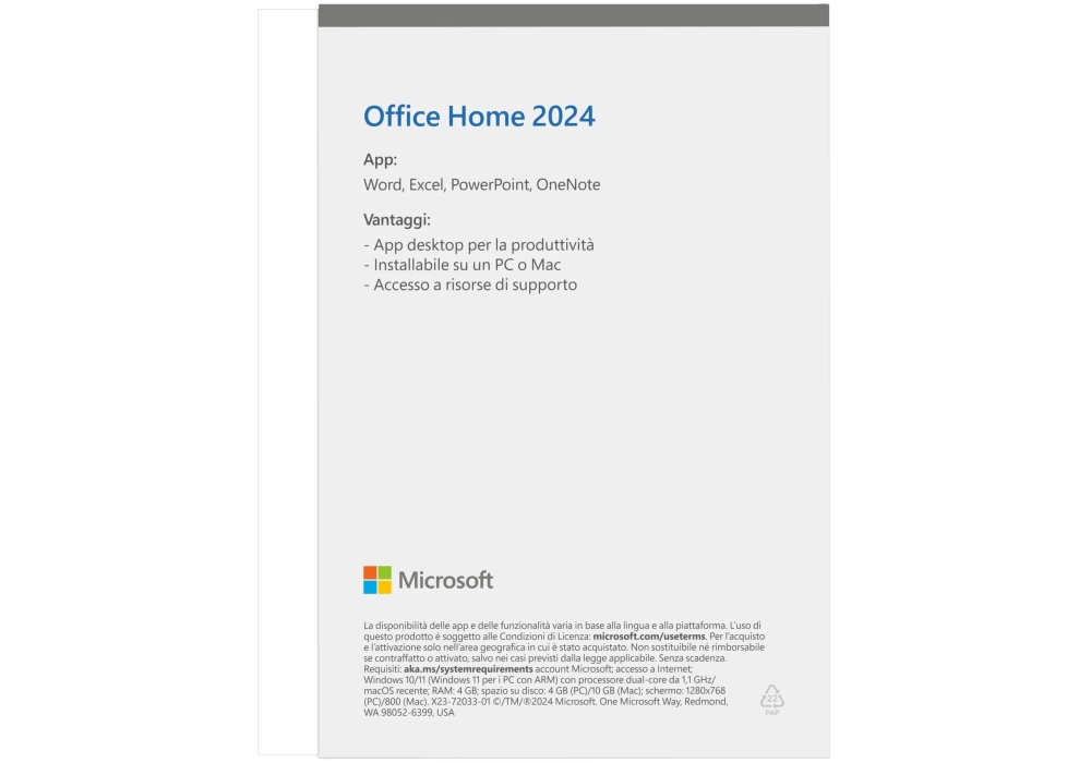 Microsoft Office Home 2024 - Boite - IT