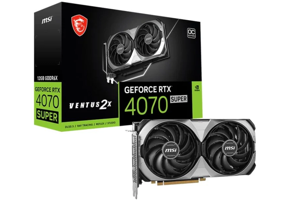 MSI GeForce RTX 4070 Super Ventus 2X OC 12 GB