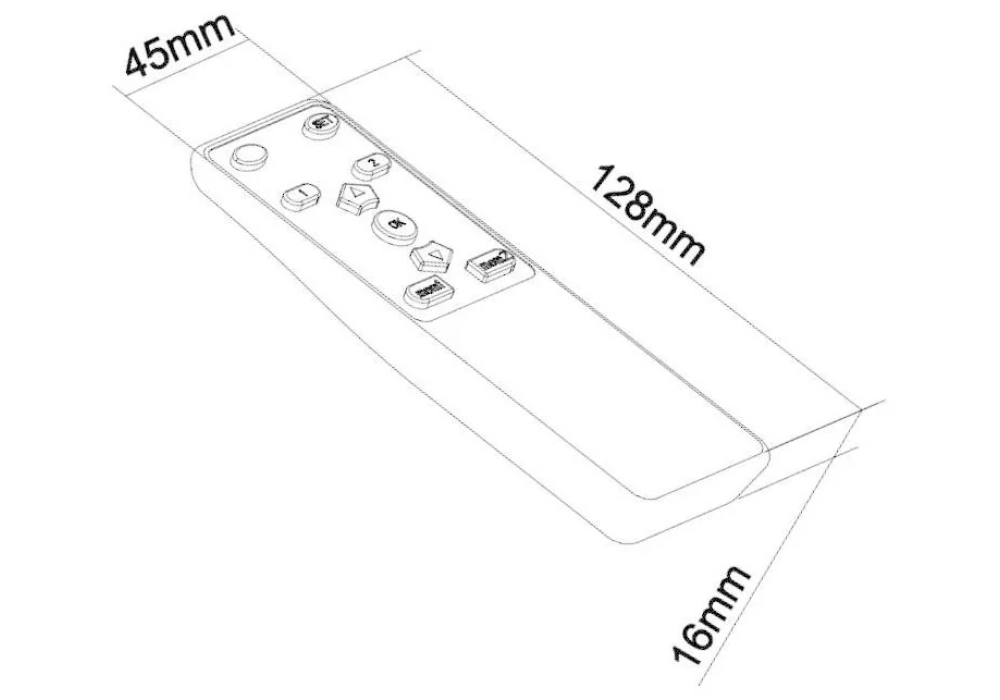 Multibrackets Élévateur de TV 1028 Equerre de fixation au plafond, max. 30 kg