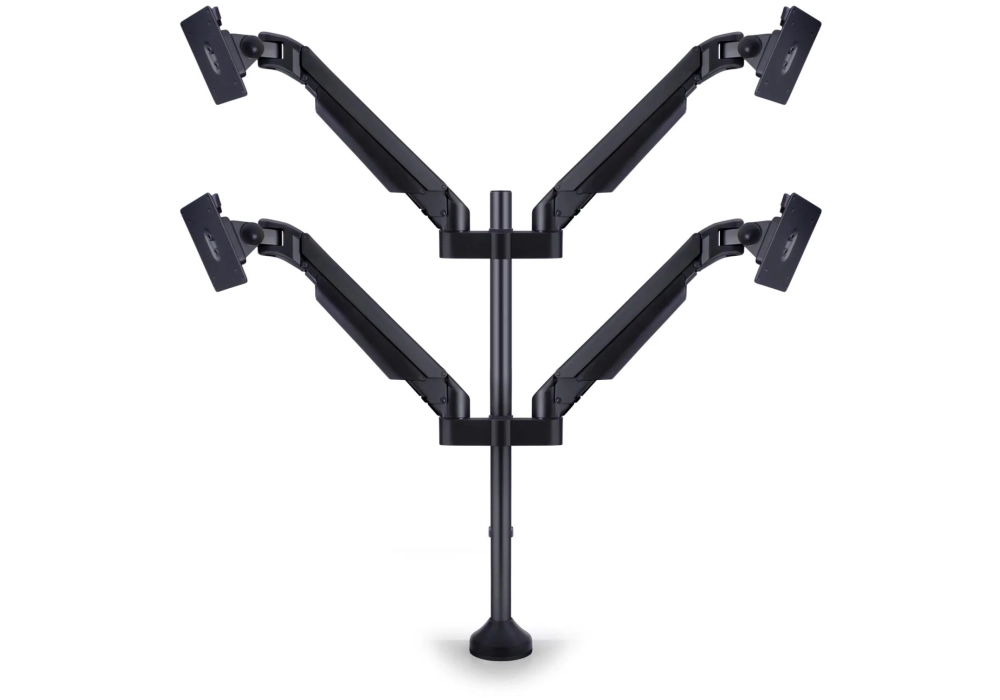 Multibrackets Supports de table Gas Lift Arm Quad jusqu'à 21 kg