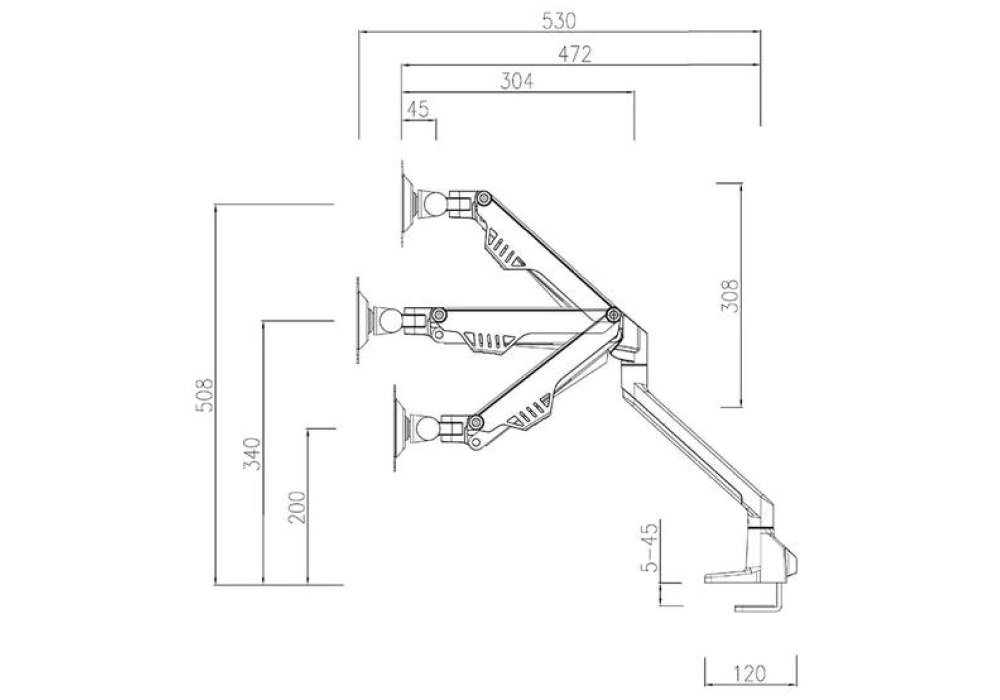 Neomounts by NewStar FPMA-D750DSILVER2 (Argenté)