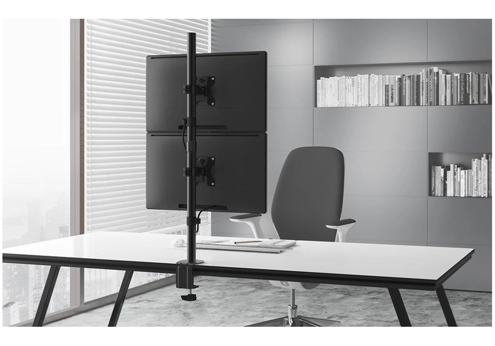 NEOMOUNTS Supports de table FPMA-D550DV jusqu’à 6 kg – Noir