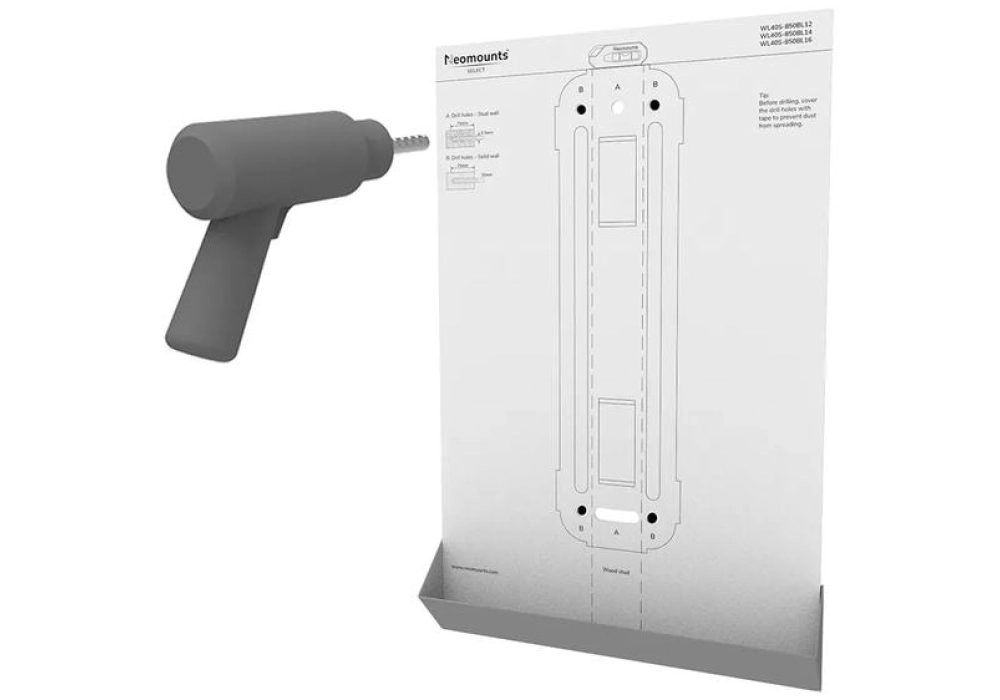 NEOMOUNTS Supports mural WL40S-850BL14 Noir