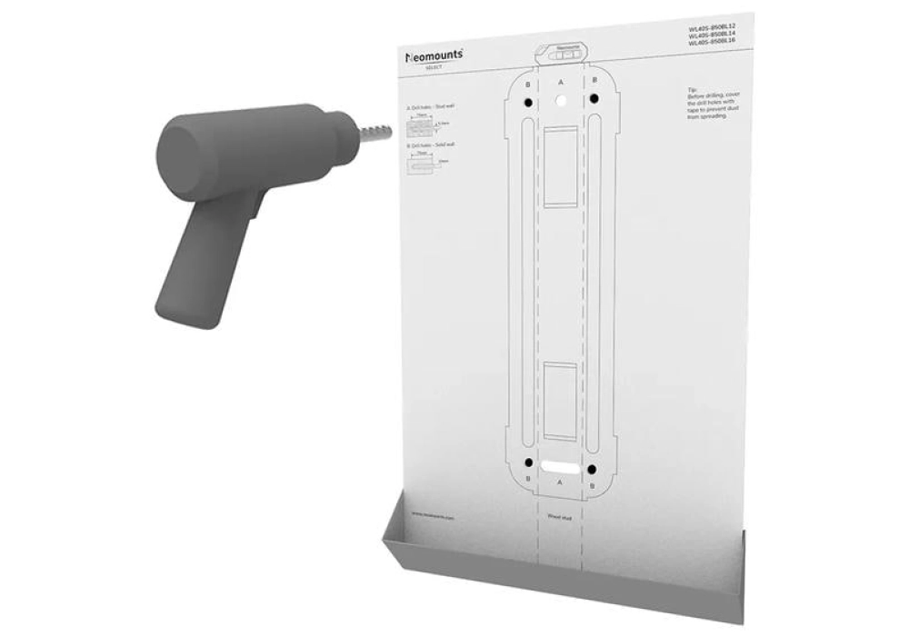 NEOMOUNTS Supports mural WL40S-850BL16 Noir