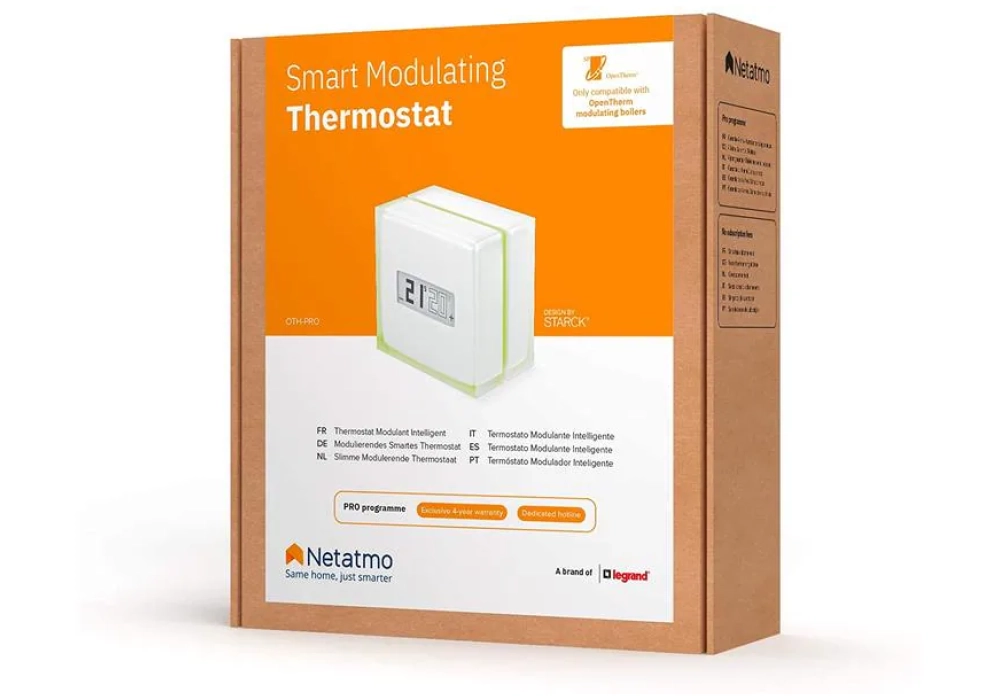 Netatmo Comfort Thermostat intelligent modulant