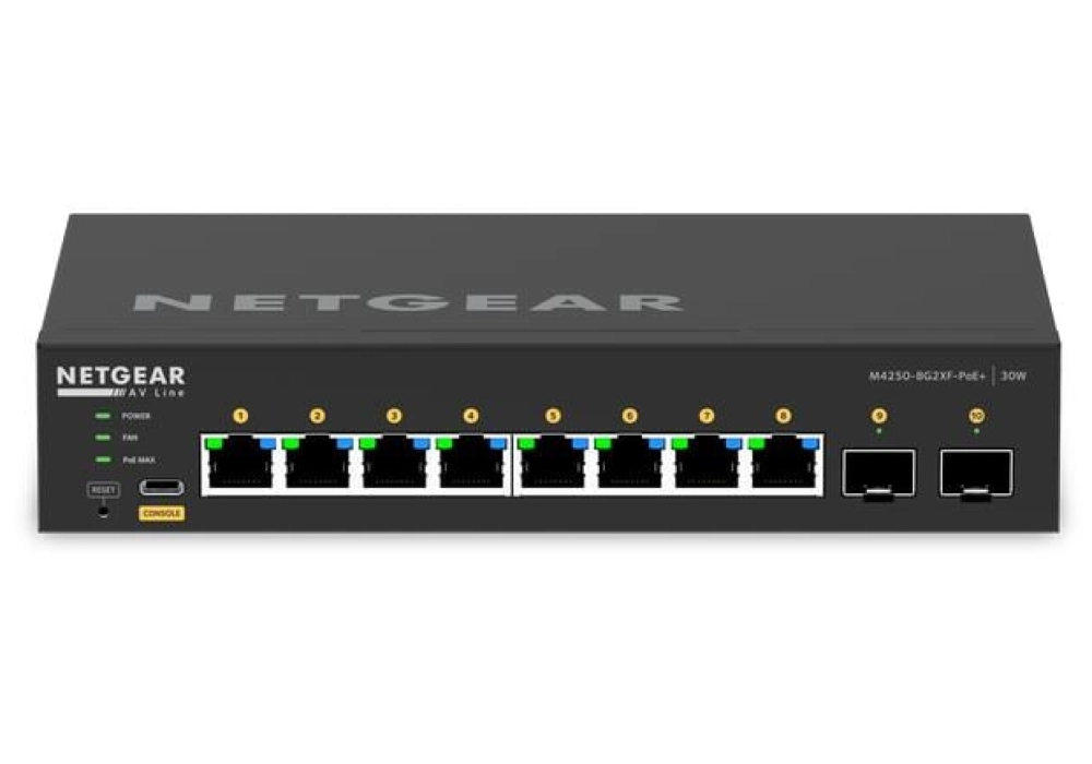 Netgear M4250-8G2XF-PoE+