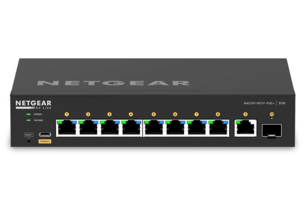 Netgear M4250-9G1F-PoE+