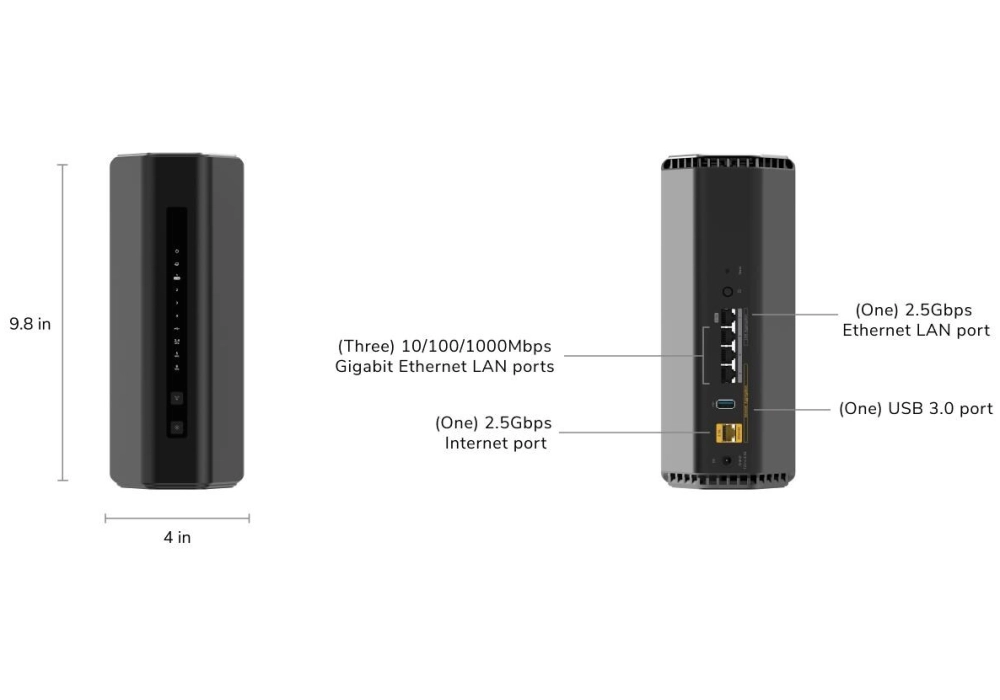 Netgear Routeur WiFi tri-bande RS500 Nighthawk WiFi 7