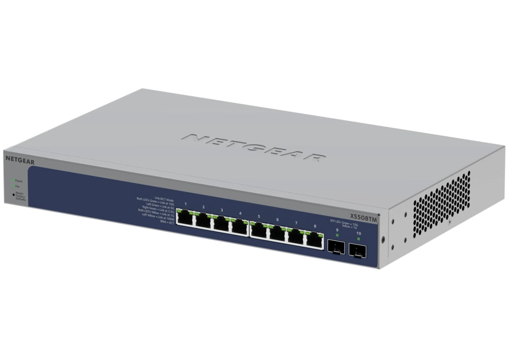 Netgear Switch XS508TM 10 ports