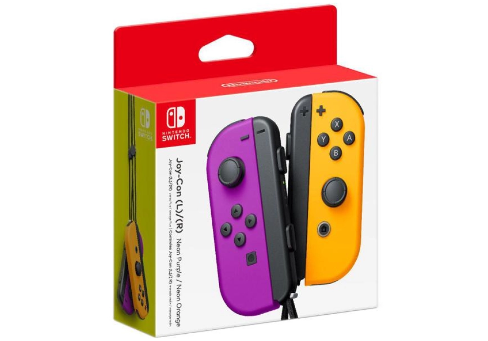 Nintendo Joy-Con Set (Violet néon/Orange néon)