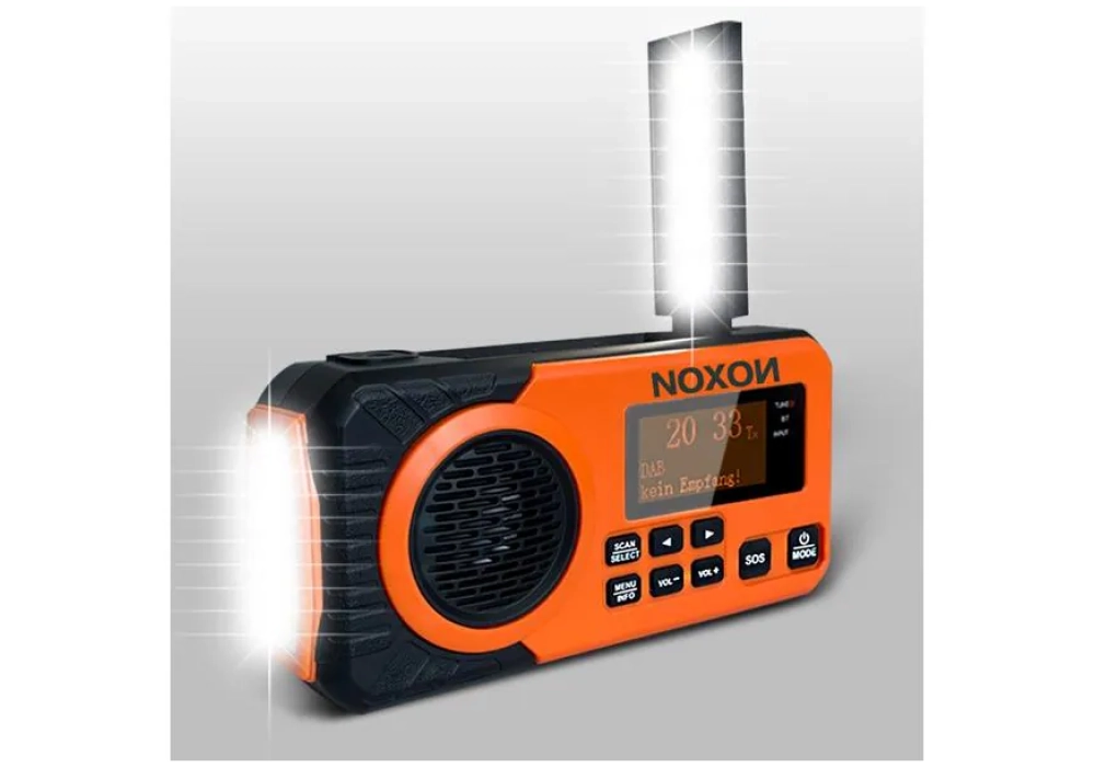 Noxon Radio DAB+ Dynamo Solar 311 Orange