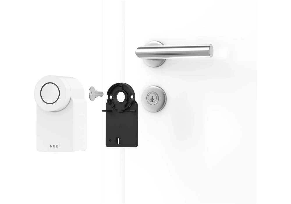 NUKI Contrôleur de porte Cylindre Smart Lock (4e génération) EU, Blanc