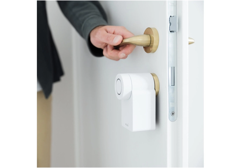 NUKI Contrôleur de porte Cylindre Smart Lock (4e génération) EU, Blanc