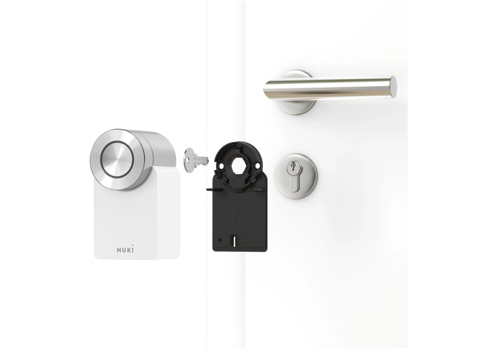 NUKI Contrôleur de porte Cylindre Smart Lock Pro (4e génération) EU, Blanc