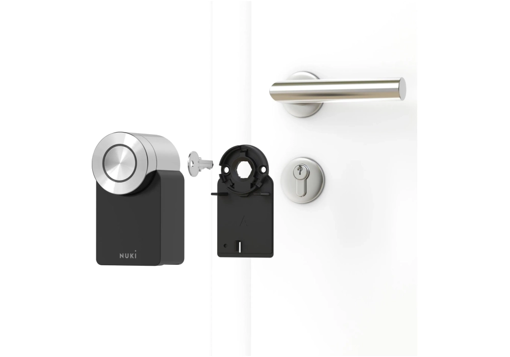 NUKI Contrôleur de porte Cylindre Smart Lock Pro (4e génération) EU, Noir